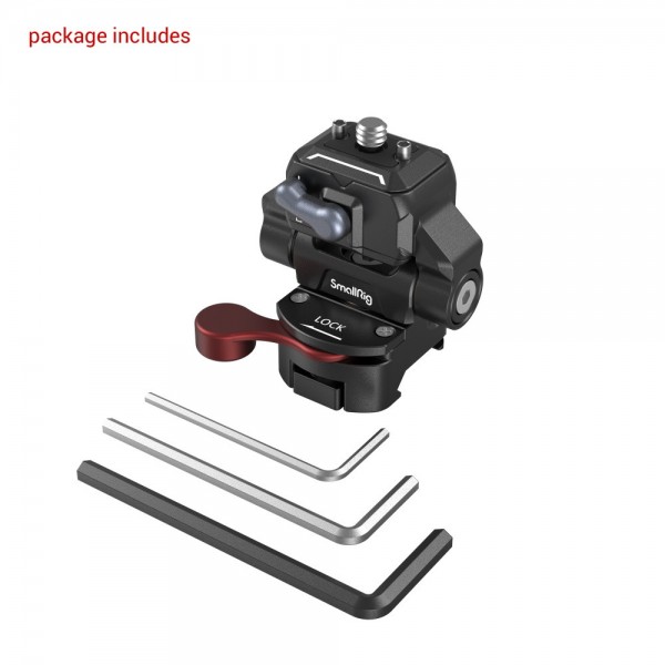 SmallRig Drop-in HawkLock mini Quick Release Monitor Mounting Support with NATO Clamp 3601B